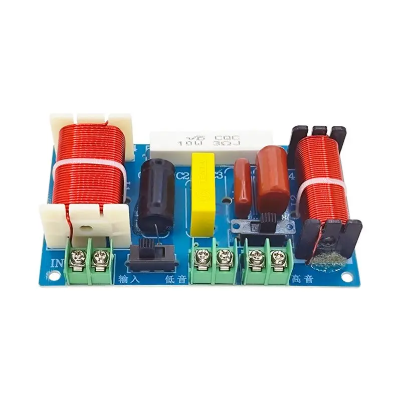 

A55T для модернизации звуковых систем - 2-полосный аудио-частотный разделитель мощностью 250 Вт, 2500-3000 Гц, Hi-Fi кроссоверный фильтр-модуль