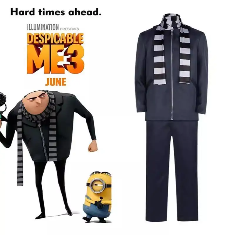 

Yellow Costume Movie Character Cosplay Outfit Despicable Me Gru Halloween Party Performance Clothing Ladies Ethnic Stage Costume