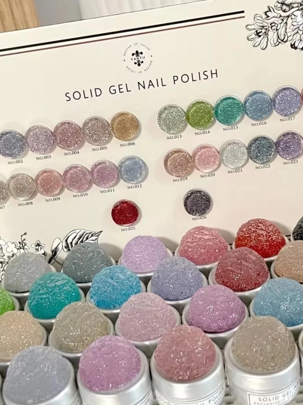 

Glue Research 26 color Fairy set Armor oil glue color crystal stone cat eye flash nail glue Professional Nail salon