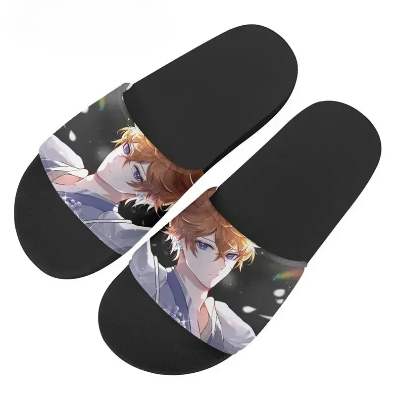 Genshin Impact Design Slippers Women Casual Summer Beach Flat Sandals Couple Non-slip Anime Home Shoes Indoor
