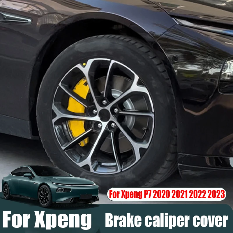 For Xpeng P7 2020 2021 2022 2023 caliper cover aluminum alloy brake caliper protective cover car exterior decoration products