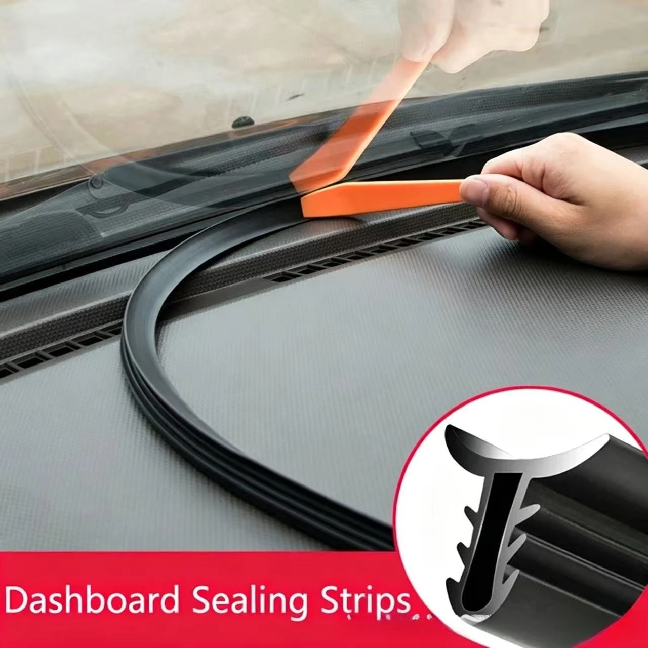 160cm center console instrument trolley abnormal sound insulation strip sealing strip automobile windshield dust strip