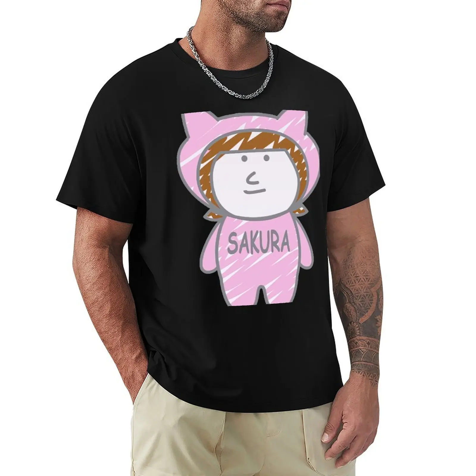 

IZONE Miyawaki Sakura Goods Character Miyawaki T-Shirt Large Size Short Sleeve T-Shirt