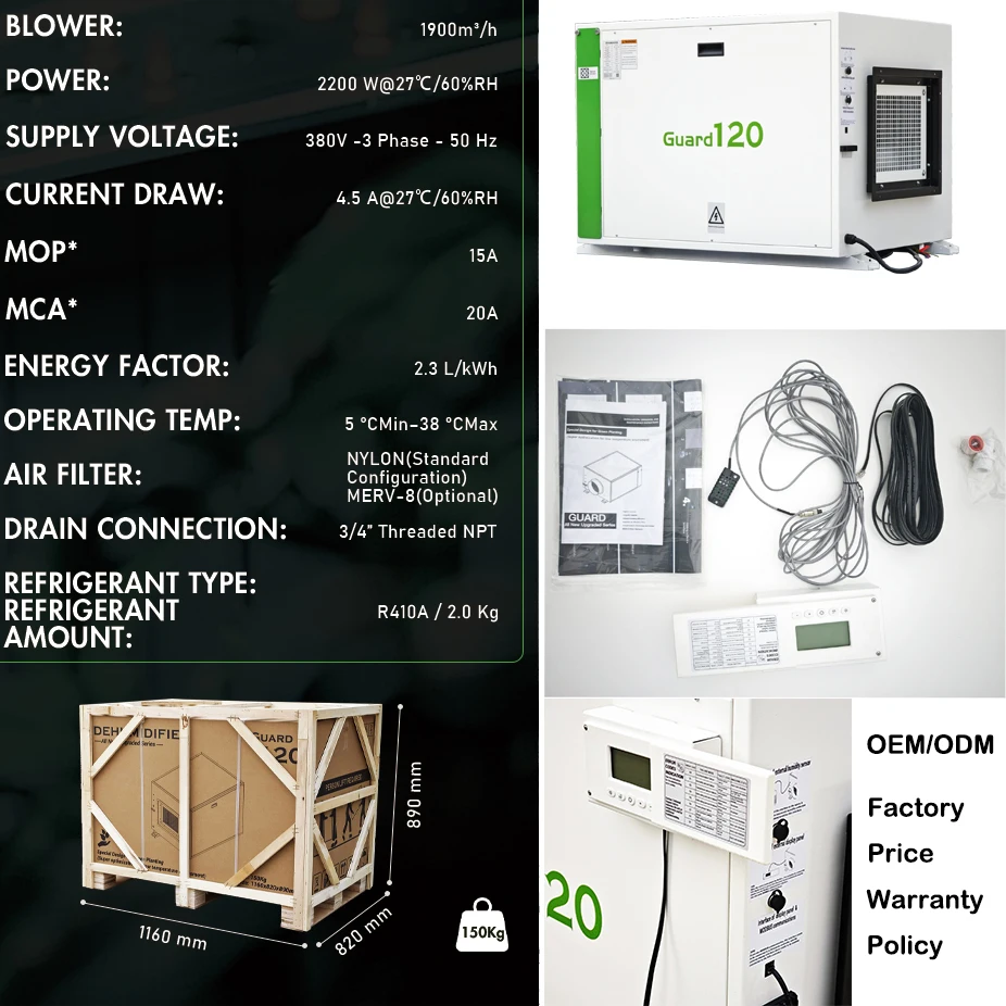 Distributor Wanted High Efficiency 240L Green House Ceiling Mounted Greenhouse Dehumidifier