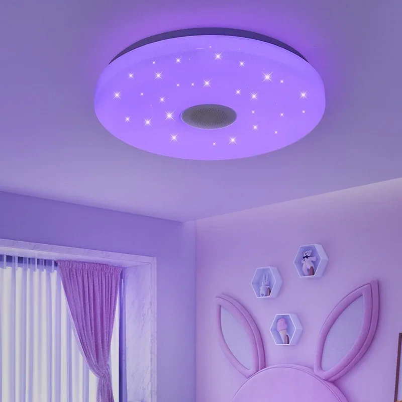 LED Bluetooth Music Ceiling light 36W RGB intelligence Ceiling Lamp APP Remote control Dimmable 220V Bedroom Home lights Lustre