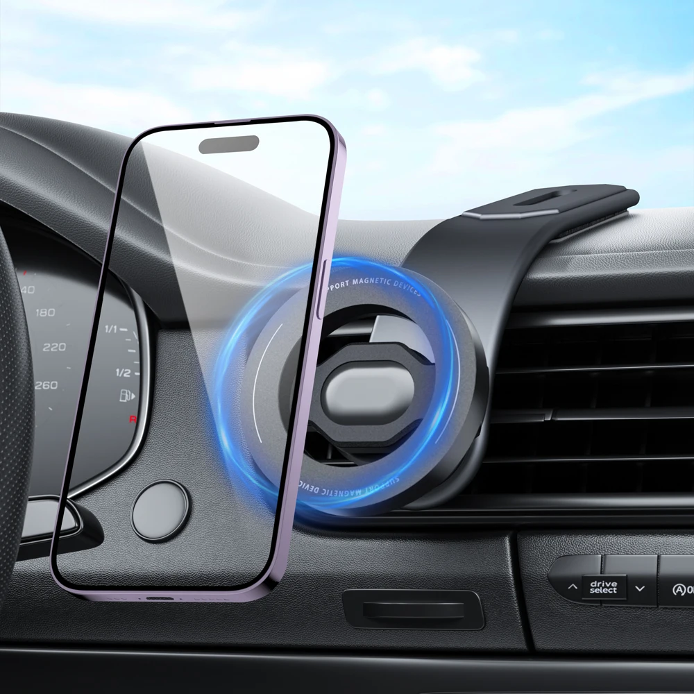MagSafe Autohalterung, abnehmbarer, biegsamer Aluminiumarm, magnetische Handyhalterung für Auto, Handyhalterung für iPhone 16, 15, 14 Pro Max