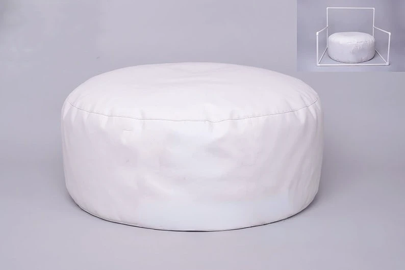 PUF de tamaño profesional para fotografía de recién nacido, almohada para posar, sofá (sin relleno), accesorio para estudio