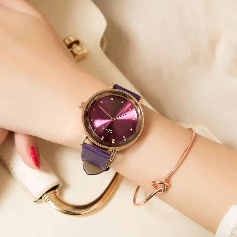 

New Stylish Leather Strap WatchTrendy DiamondShaped Women'S Fashion WatchHigh-Quality Selected Timepiece Perfect Gift For Women.
