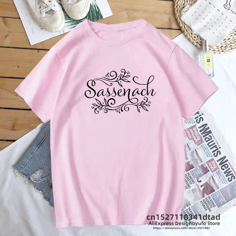 Sassenach t Shirts Claire Outlander Book Series t Shirt Jamie Fraser Ridge Clan tee shirt women summer short sleeve clothes