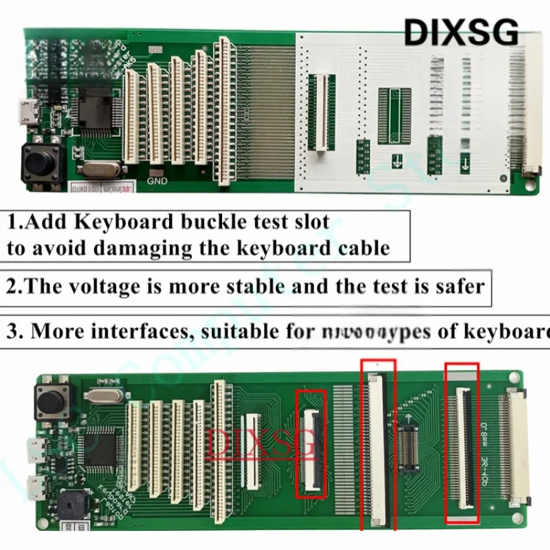 فاحص لوحة مفاتيح الكمبيوتر المحمول ، جهاز اختبار ، أداة آلة ، واجهة USB مع كابل ، تم اختبارها ، شحن سريع ، أصلي ، جديد