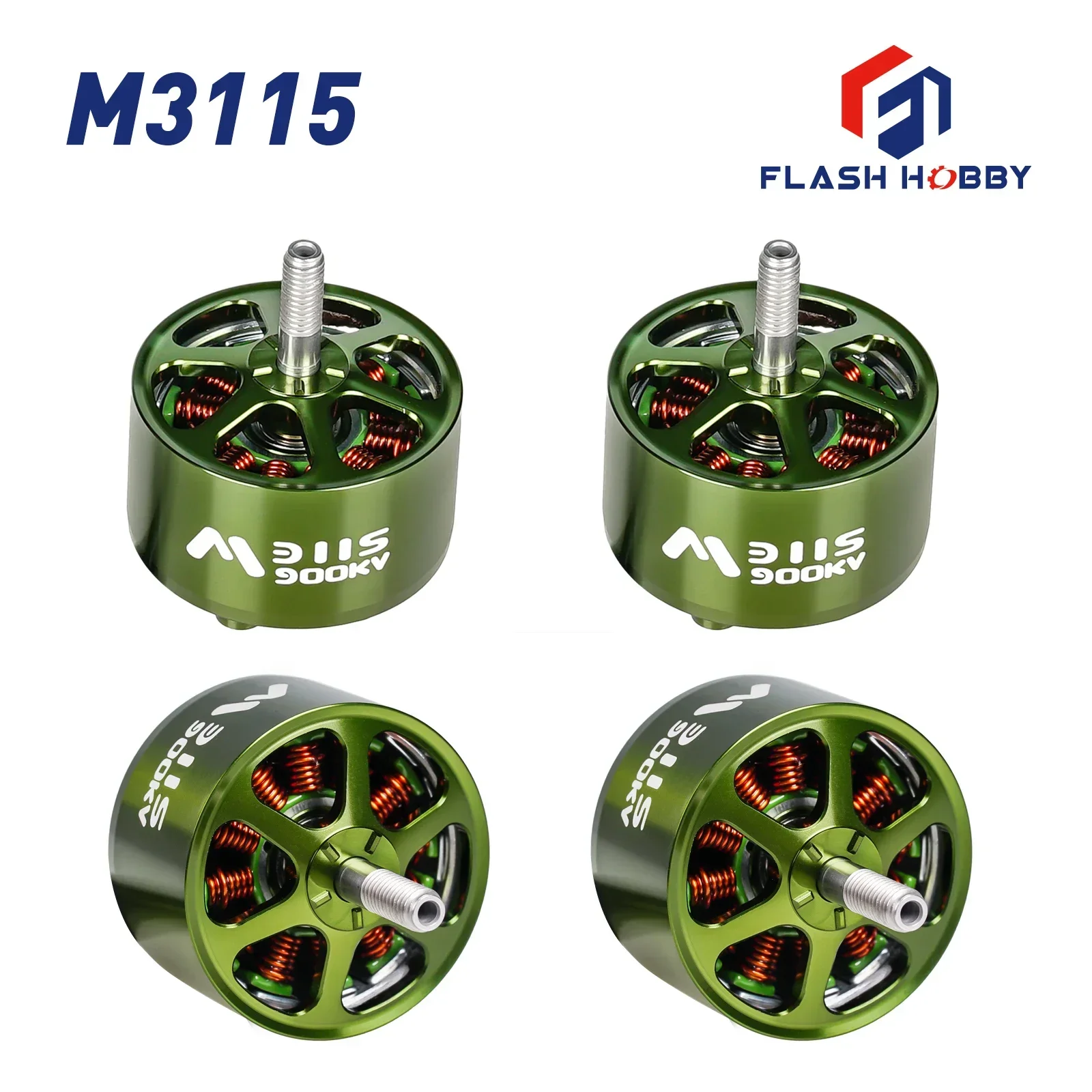 

Flashhobby Mars M3115 BLDC Motor 900KV 3-6S RC Brushless Drone Racing Motor for FPV Drone X Class Drone