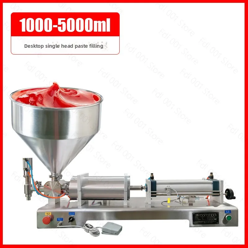 Automatic Liquid Filling Machine for Small Quantities, Pneumatic Cosmetic, Ketchup, Mayonnaise, Honey, and Edible Oil Filling