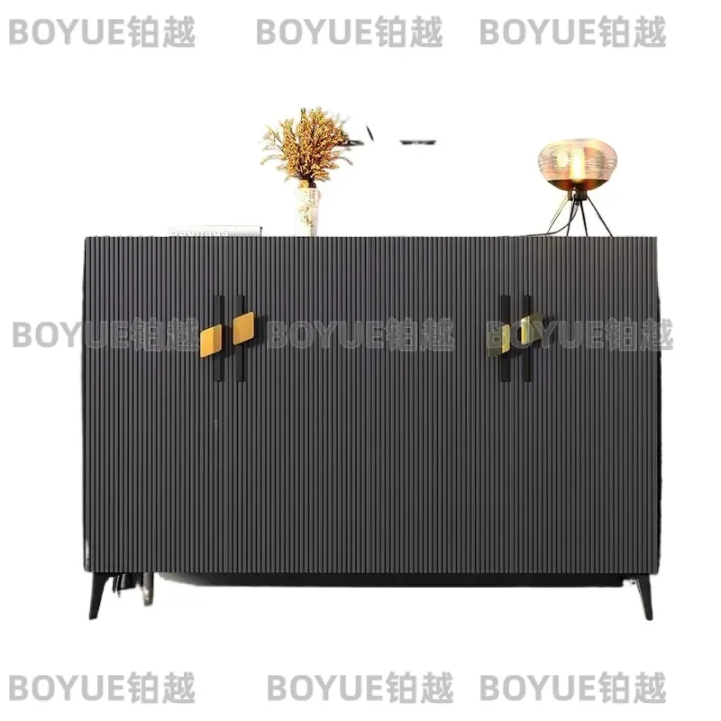 for Light Luxury Multi-layer Shoe Cabinet Opposite Door Design Outdoor 0-level Granular Board 5-layer Storage Moisture-proof