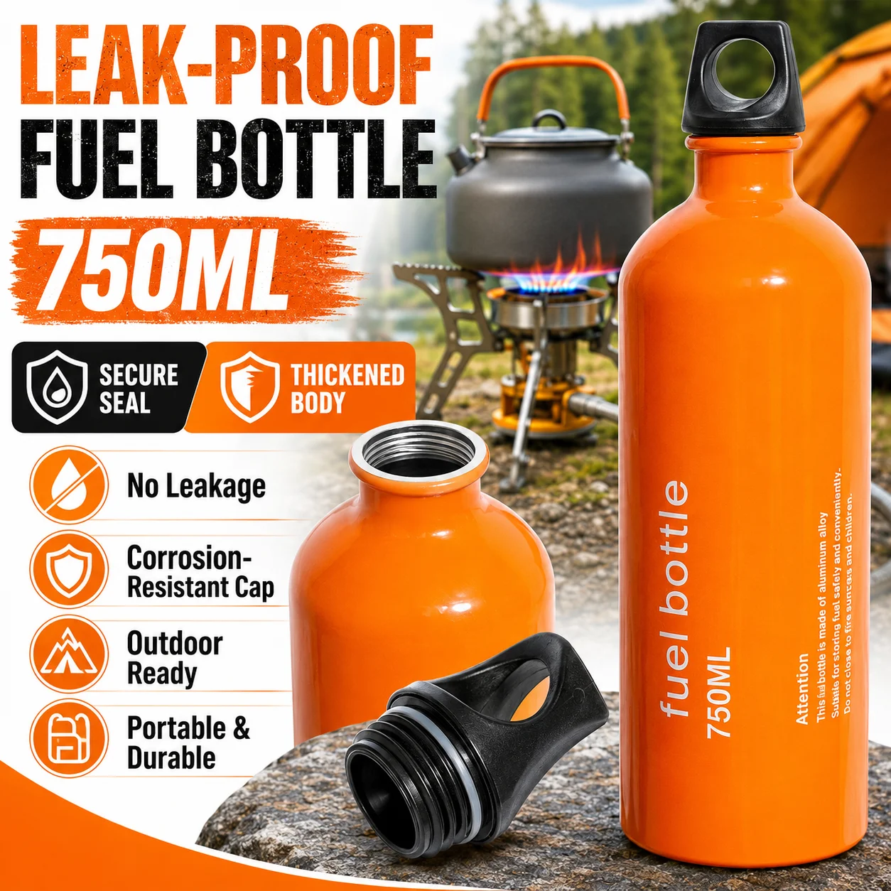 750ml Aluminum Fuel Bottle Cam - đánh giá và giá Outdoor Gas Camping Oven
