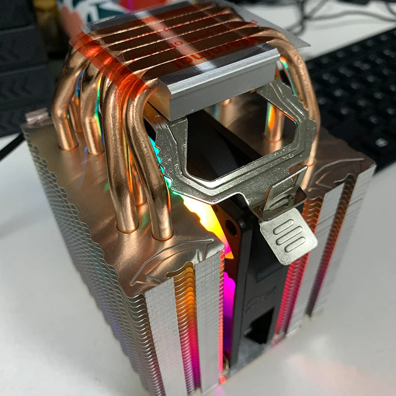 مروحة تبريد PWM CPU للكمبيوتر الشخصي ، 4Pin ، 6 أنابيب حرارية ، Intel LGA ، 7.5 ، من من من من نوع Intel LGA ، من من من من نوع Intel LGA ، من من من من من من من نوع AM3 ، AM4 ، AM5 #5