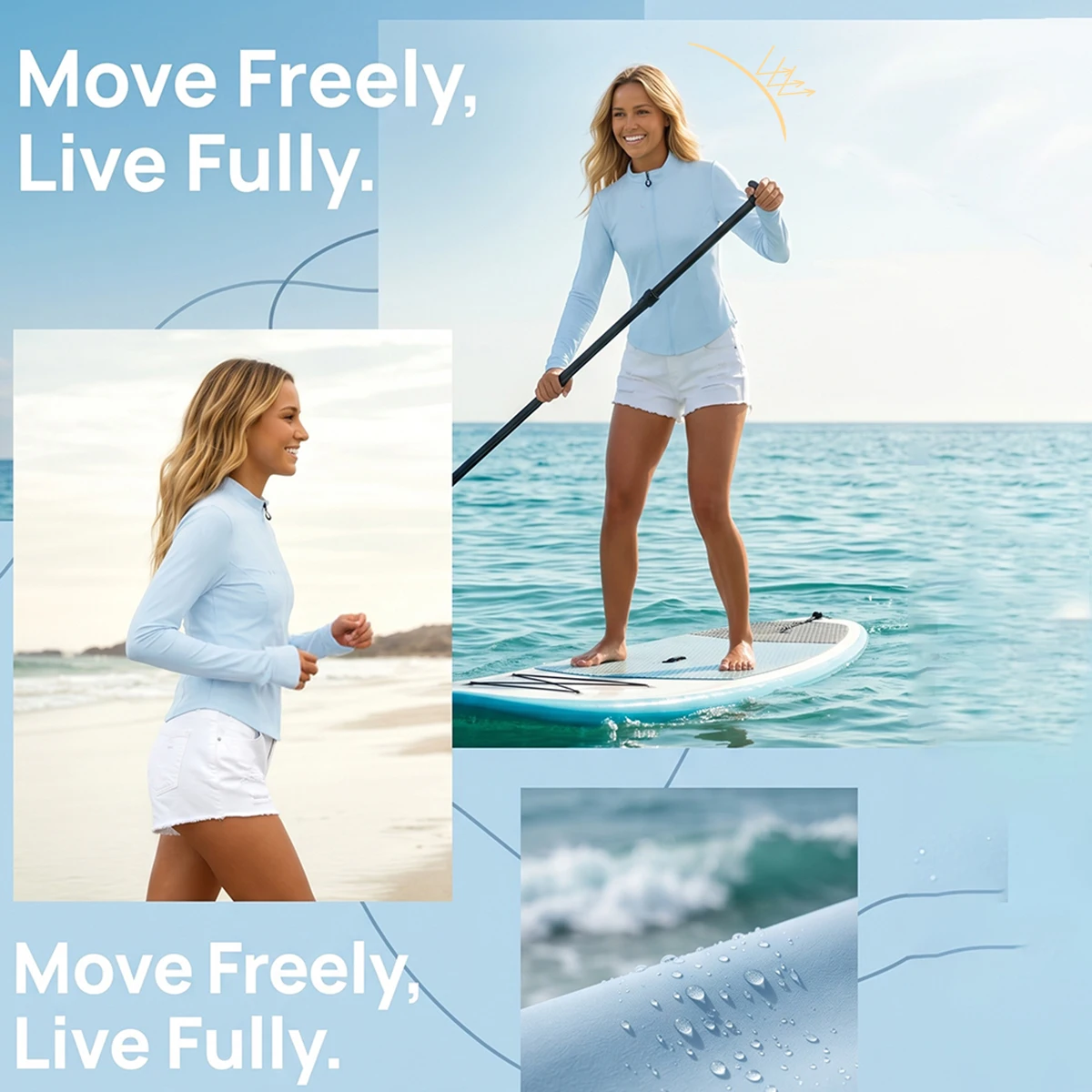 

Женская куртка из ледяного шелка - легкая и быстросохнущая, для фитнеса, активного отдыха и бега