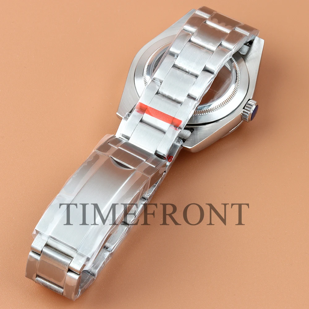 39mm 36mm NH35 Watch Case with Arabic Numerals 28.5mm NH35 Dial Hand Set 316L Steel Oyster Strap Fit Datejust NH35 NH36 Movement