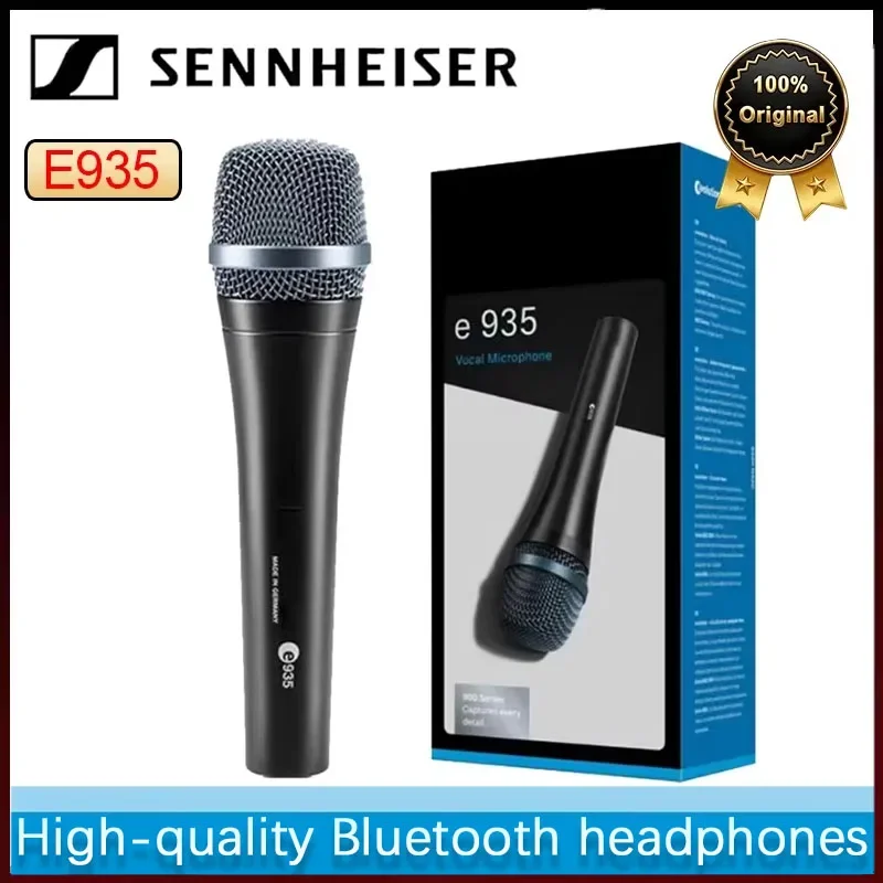 

Микрофон Sennheiser E935, оригинальный, профессиональный, беспроводной, кардиоидный, ручной, для живого вокала и караоке, 2 шт.