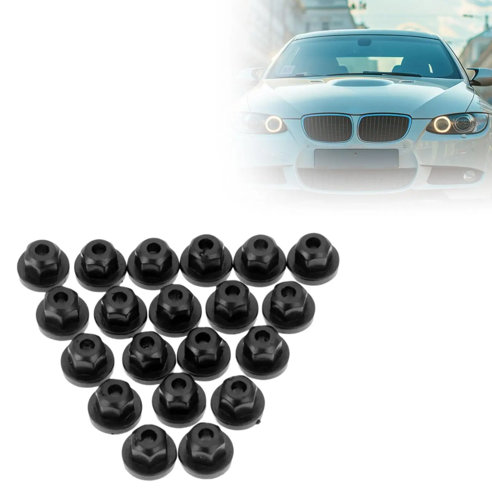 

20x Body Nuts Flange Clips 16131176747 Professional Practical Portable Spare