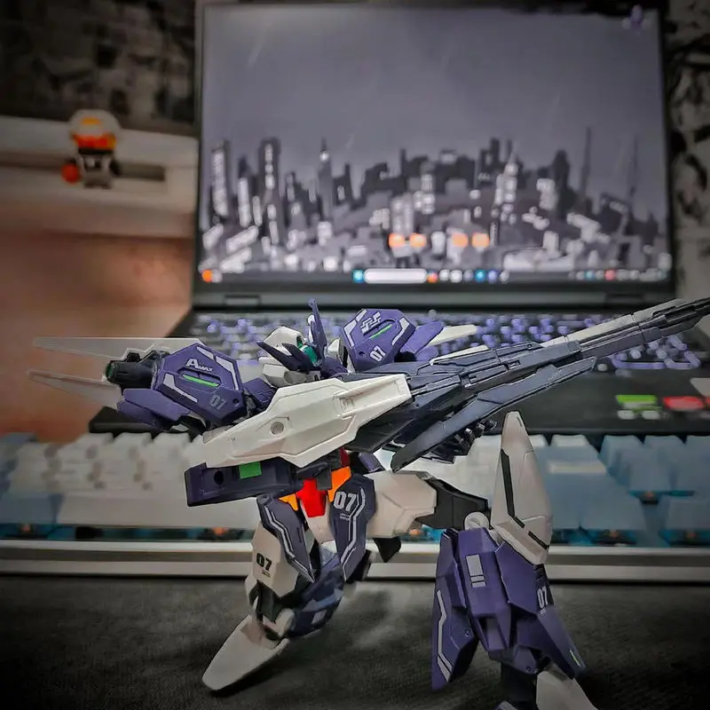 Uraven HG 1/144 PFF - X7II/U7 Mech Kit modello di assemblaggio Action Figures Puzzle Giocattoli per bambini Decorazione desktop Regalo da collezione