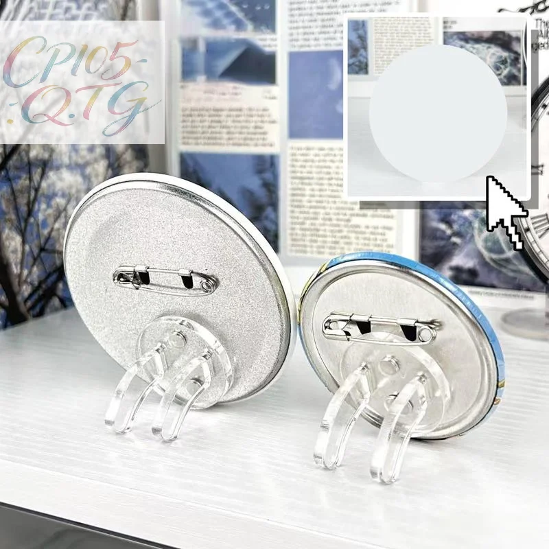 

Hot Magnetic Invisible Badge Display Stand High Clear Acrylic Base For Badge Holder Accessories Desktop Storage