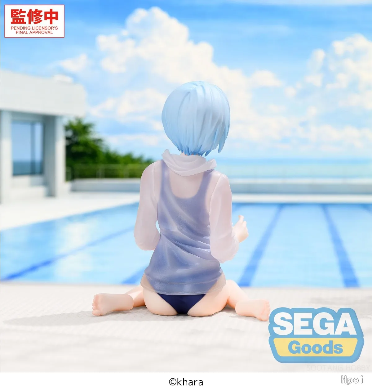 In Stock 100% Original SEGA Yumemirize Ayanami Rei Evangelion Anime Prize Figure, 13cm Height School Swimsuit PVC Model view 6