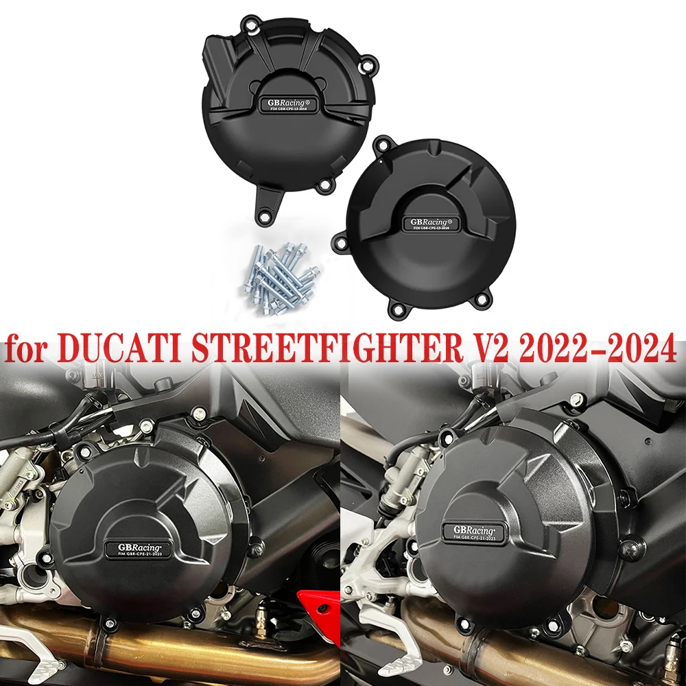 Motorcycle Engine Cover Protection for DUCATI STREETFIGHTER V2 2022-2024