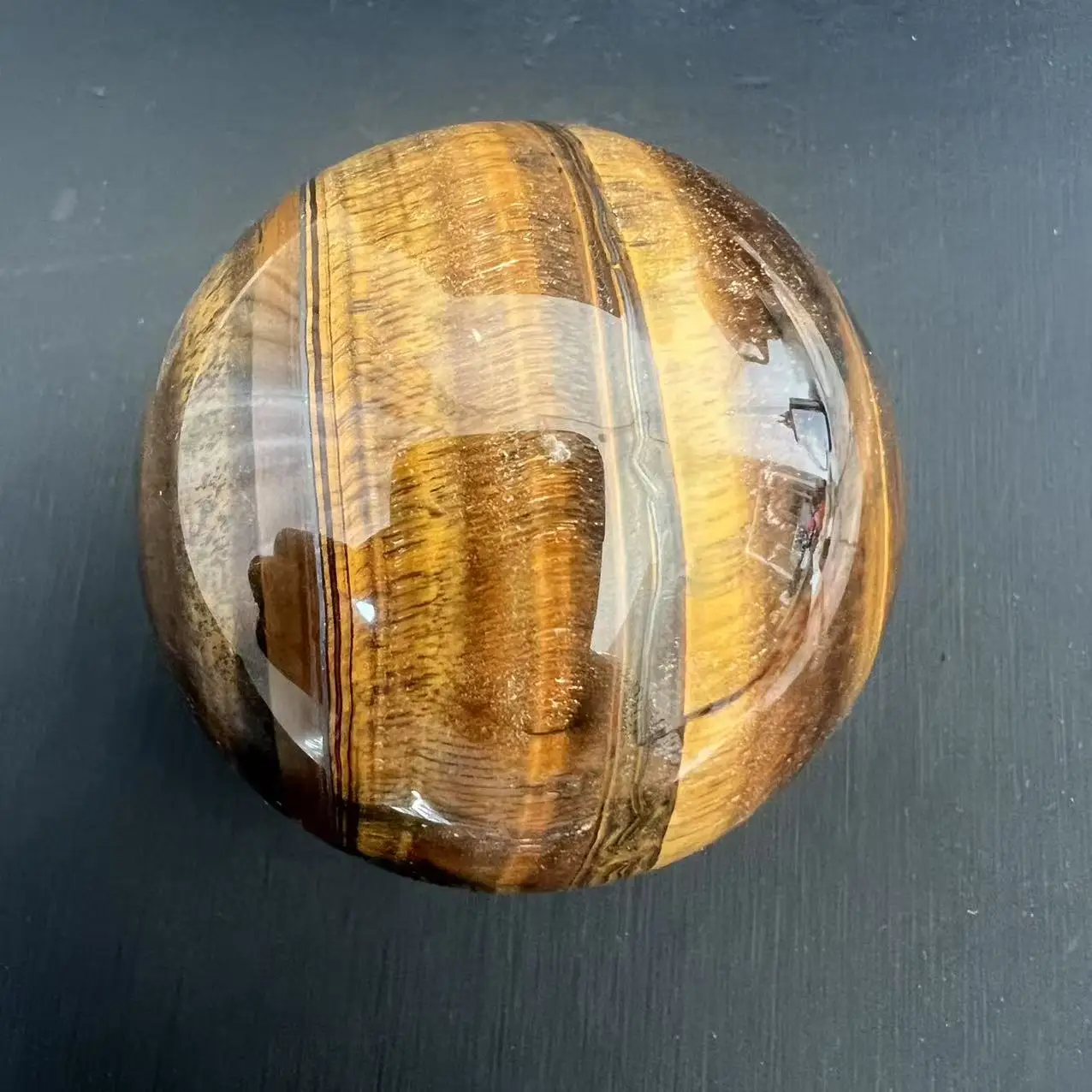 Natural Tiger's eye stone quartz Sphere crystal ball rock Healing