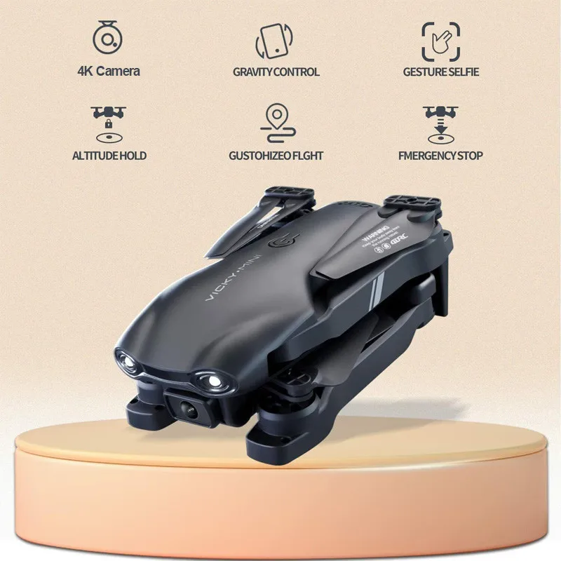 RC Drone 4K HD Professinal With 1080P Wide Angle HD Camera Foldable RC Helicopter WIFI FPV Height Hold RC Quadcopter Gift Toys