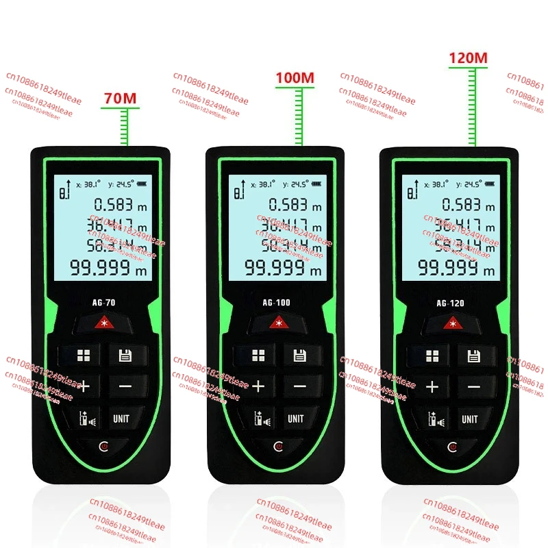 

Лазерный дальномер, перезаряжаемый зеленый свет, ручной измерительный прибор, электронная линейка 70 м, зеленый лазер