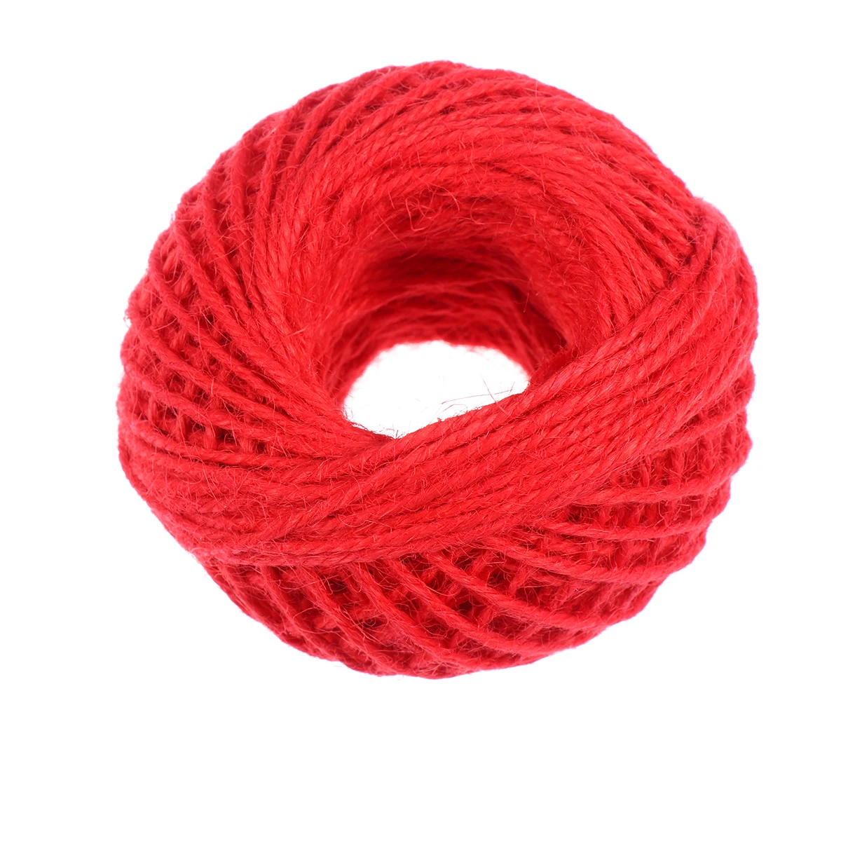 

1 Roll 2mm x 50m Colored Rope Household Paper Rope Creative DIY Braided Rope Tag Rope Gift Decor (Red)