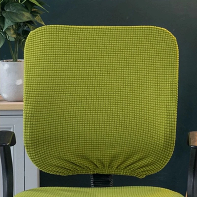 Elastic Universal  Back Cover for Office Chair Solid Color Office Split Computer Chair Cover Slipcover Armchair Backrest Covers