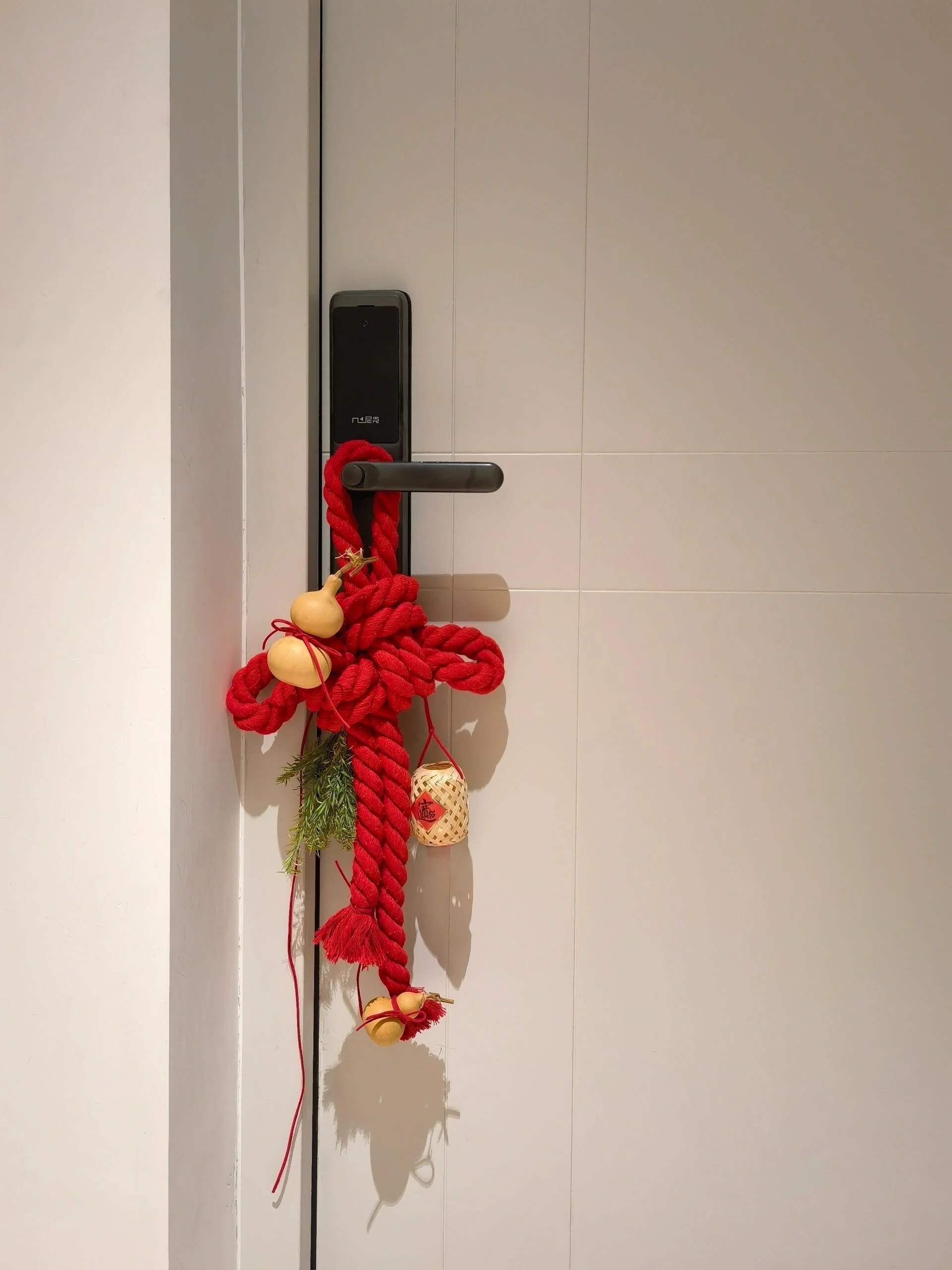 

Red Festive Gourd Bell Door Hanging Decoration Moving New Year Celebration Handle Ornament Chinese Knot Atmosphere Decor