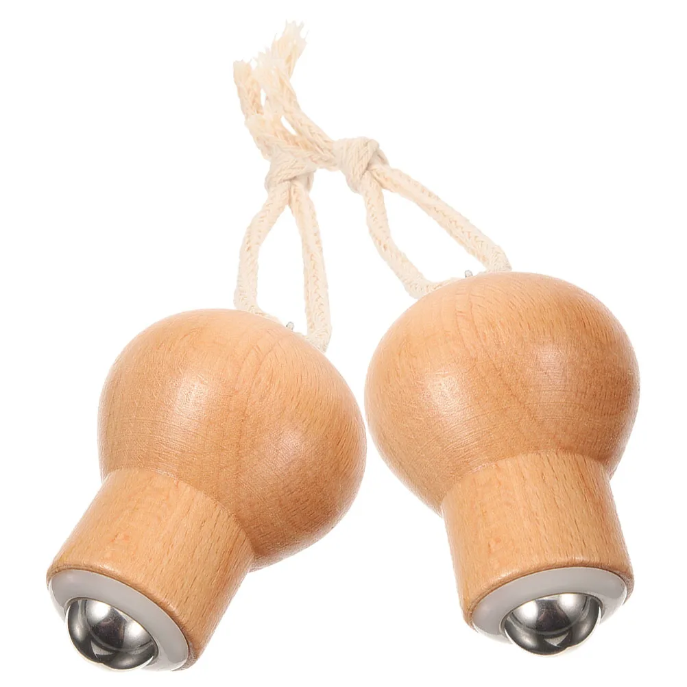 2Pcs Facial Massage Roller Beech Face Beauty Massager Mini H held Tool For Skin Care Eye Cream Anti Puffiness Women Gifts Skin