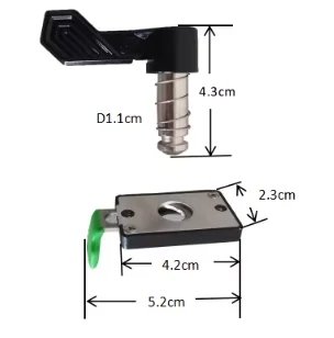 LED cabinet quick lock