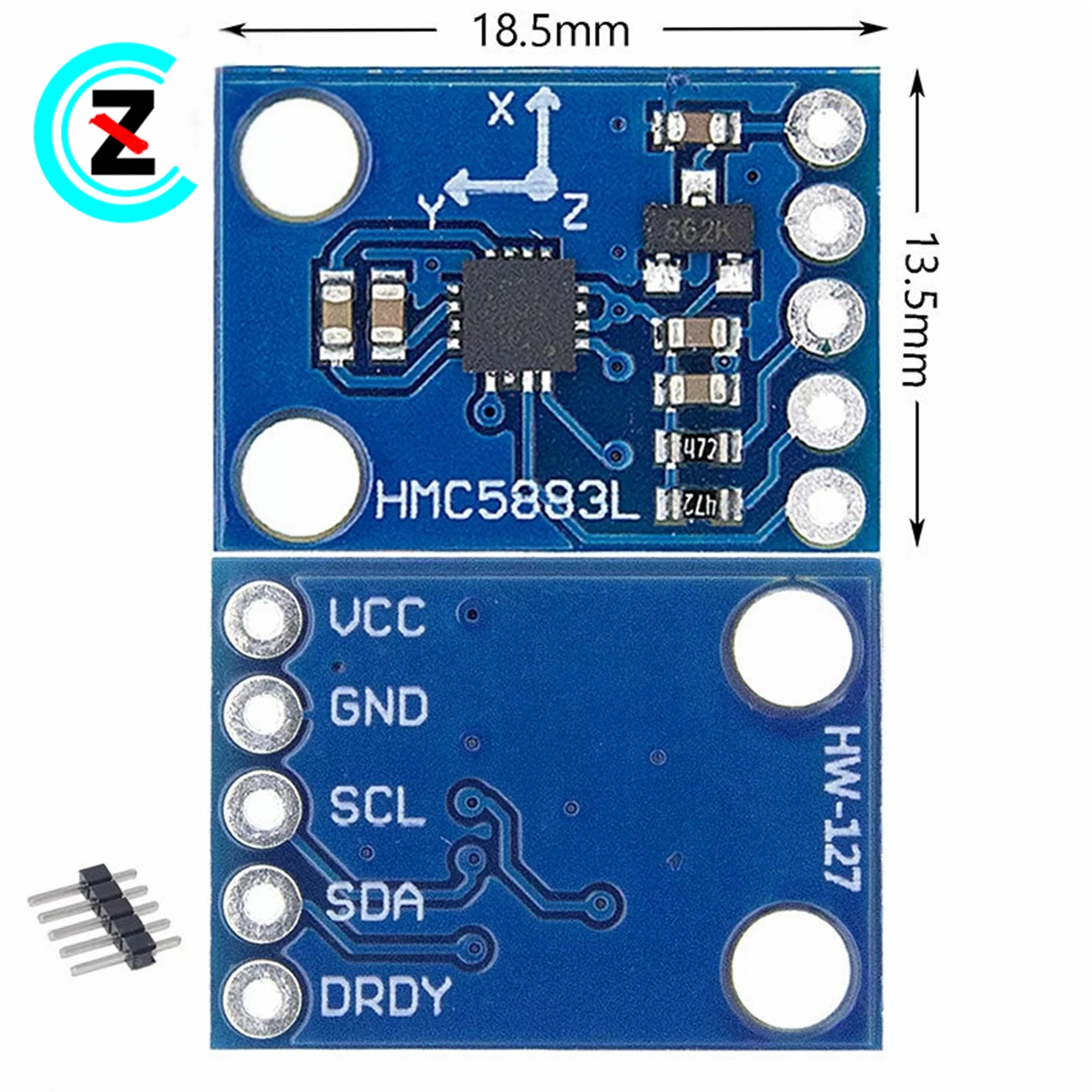 Three-axis magnetic field electronic compass Electronic compass sensor GY-273 HMC5883L module