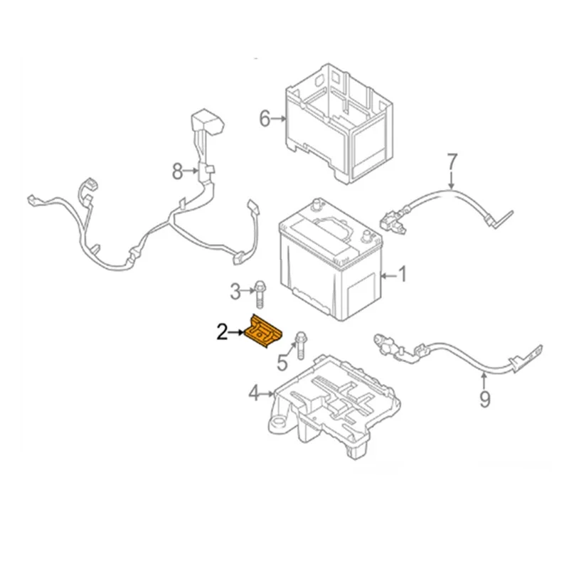 BATTERY HOLD DOWN 371602D000 for HYUNDAI IX35 ELANTRA XD FOR KIA CERATO SPORTAGE TUCSON SPECTRA