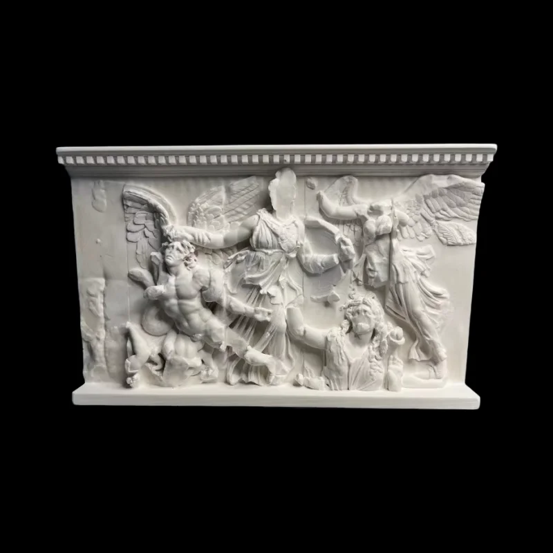 

Art Figurine Ancient Greek Angels And Giants Relief Gypsum Sculpture Desktop Home Decoration Luxury Aesthetic Art Room Decor