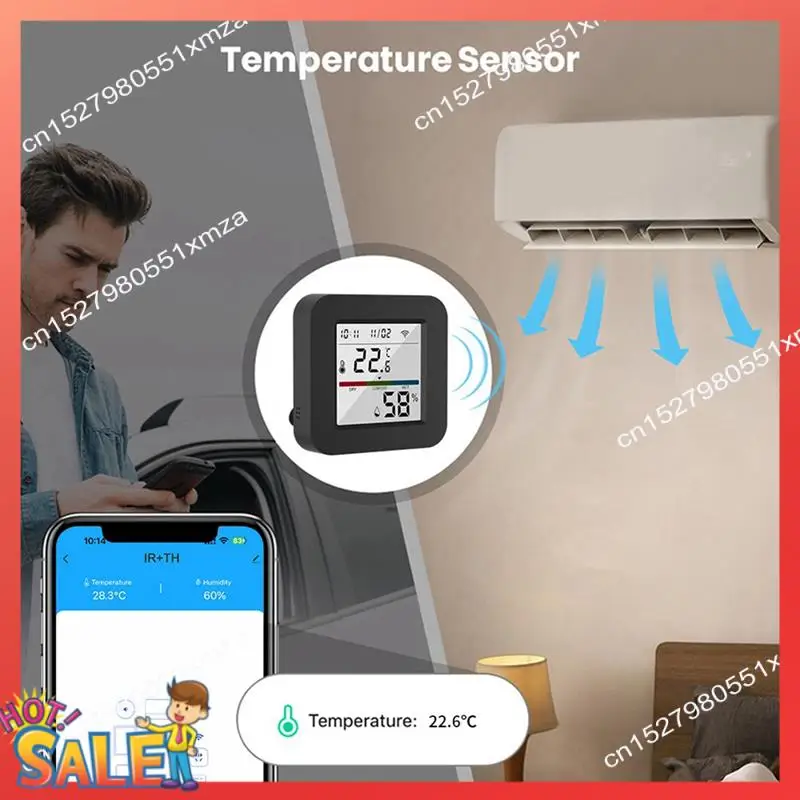 ABCL Tuya Wifi IR Universal Remote Control Temperature And Humidity Sensor Smart Life App Control Work With Alexa Google Home