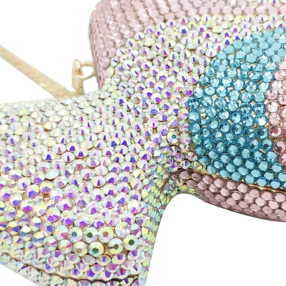 Boutique De FGG (in stock) Women Crystal Candy Clutch Purses Evening Bags Party Dinner Prom Rhinestone Minaudiere Handbags