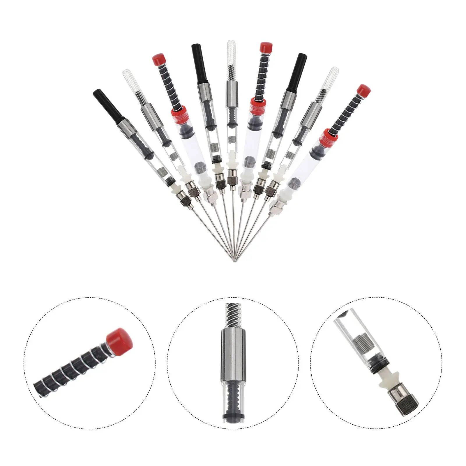 

9Pcs Universal Ink Absorber Refillable Fountain Pen Converter for 3.4mm 2.6mm Diameter Classic Modern Pen Accessories