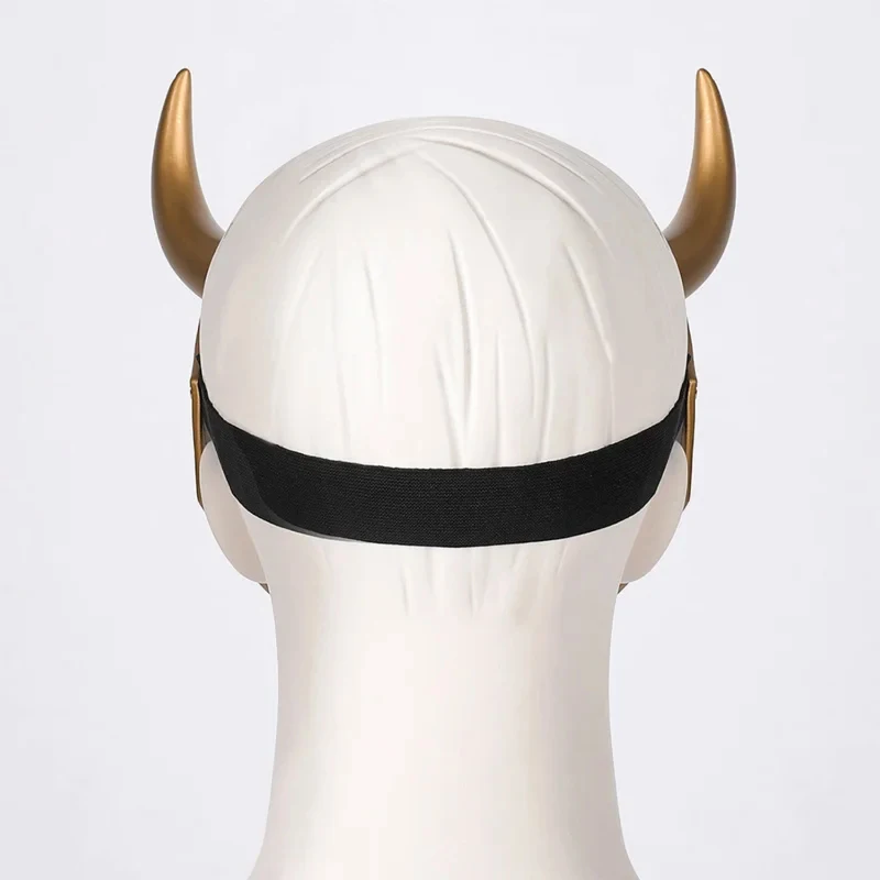 CyRagnarok Loki Helmet Horns Latex Crown Mask Halloween Cosplay Costume Props for Adult Men Women Anime view 4
