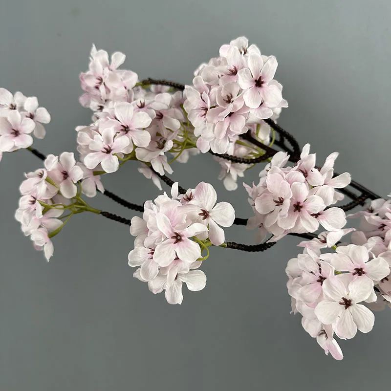Luxuriöse künstliche Birnenblüten für Herbst und Winter, 90 cm, Seidenblumen für Wohnzimmer, Hochzeiten, Partys, Weihnachtsdekoration, Outdoor-Blumenschmuck – Detail 4