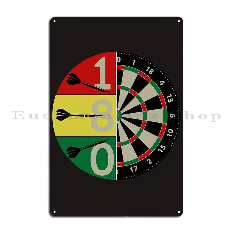 180 Darts Tshirt Dart Jersey Metal Signs Funny Customize Wall Plaque Garage Designing Tin Sign Poster