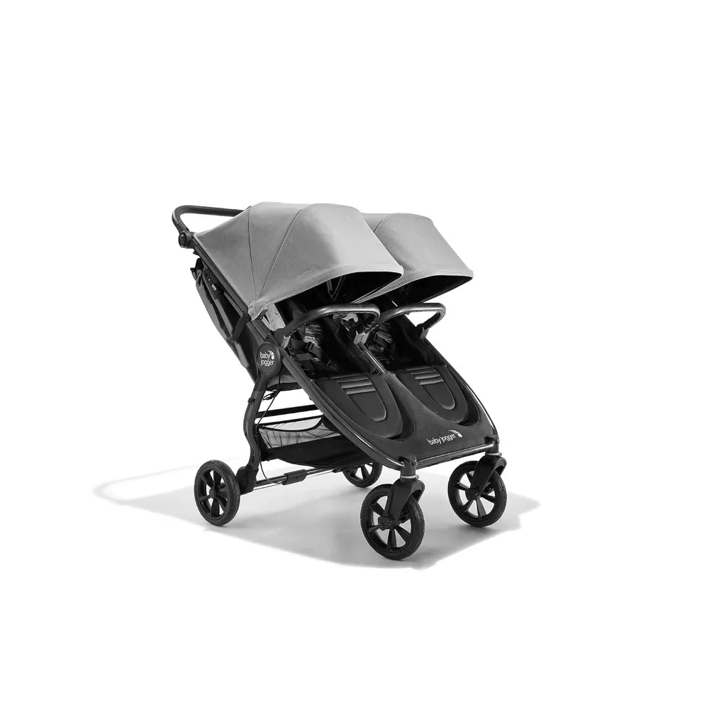 

home.City Mini GT2 All-Terrain Double Stroller with Forever Air Rubber Tires and All-Wheel Suspension, Pike Exclusive Includes B