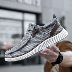 Fujeak Lightweight Men Shoes Loafers For Men Comfortable Breathable Walking Sneakers Tenis Jogging Casual Gym Footwear