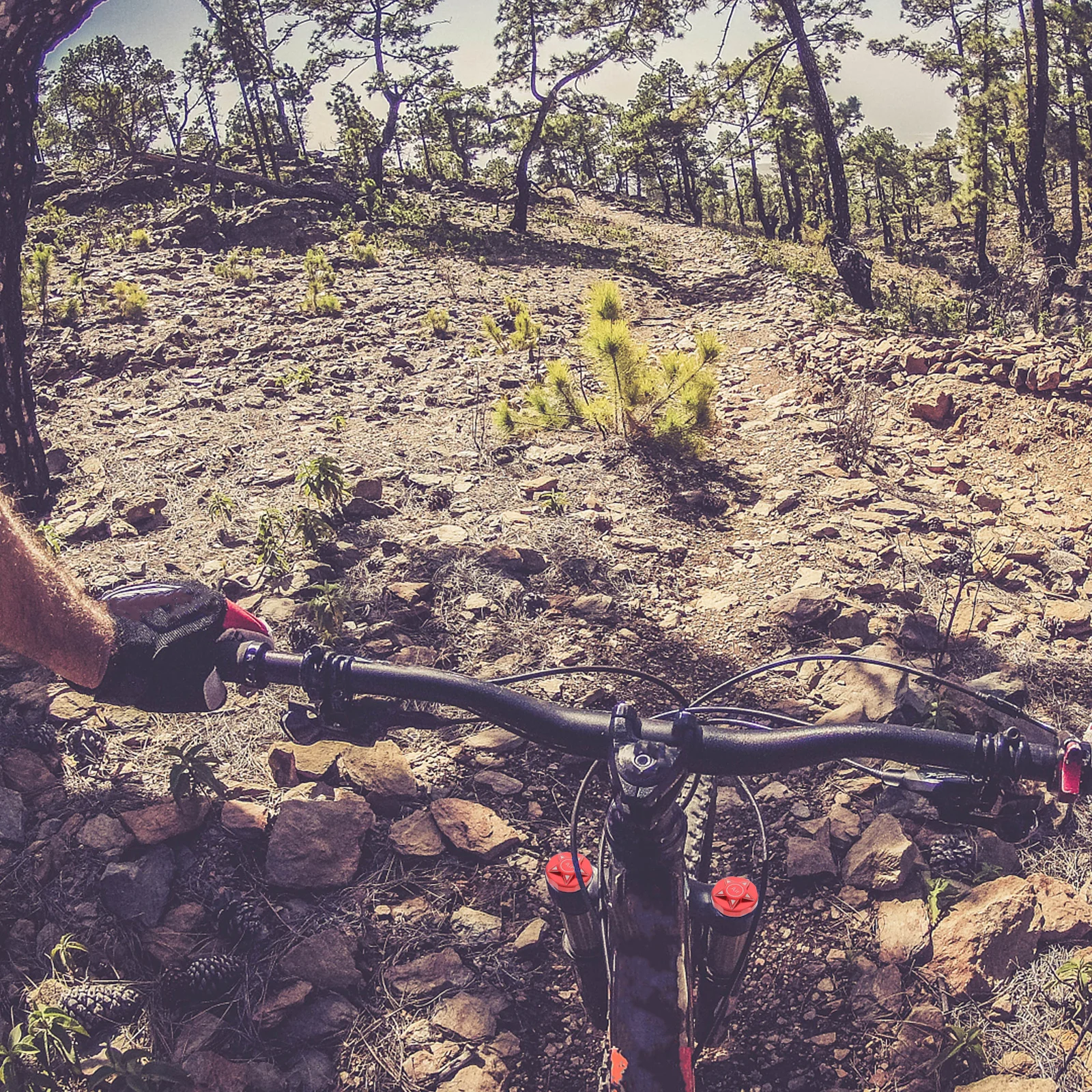 

Bike Fork Shoulder Cap for Front Suspension Forks Aluminum Alloy Replacement Part Compact Wear Resistant No Tools Needed