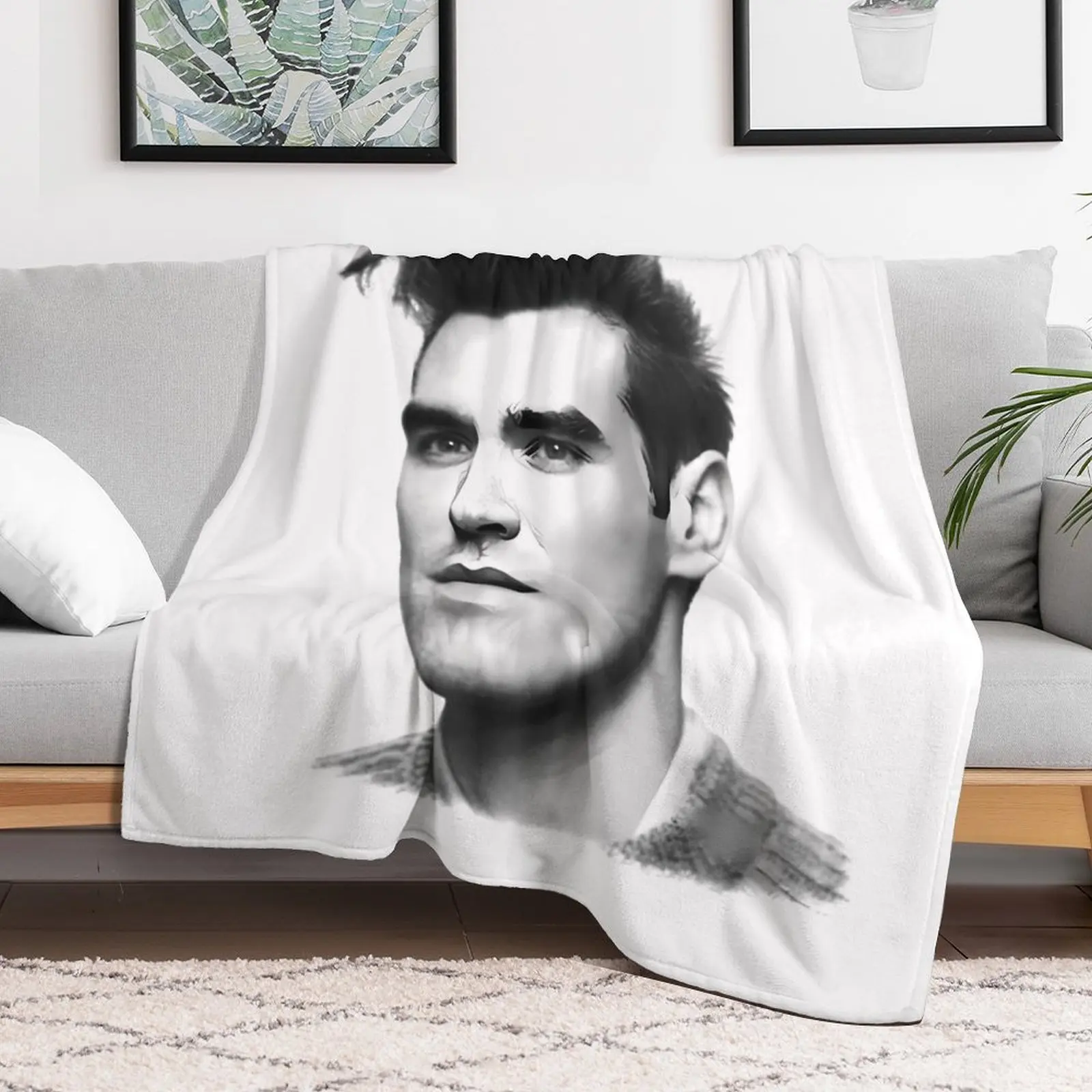 Morrissey Throw Blanket anime Blankets For Bed Hairys Plush Blankets