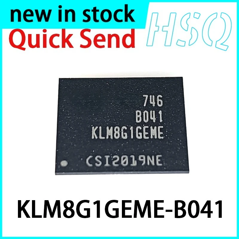 1PCS KLM8G1GEME-B041 KLM8G1GEME BGA153 EMMC 8G Memory Storage Chip in Stock