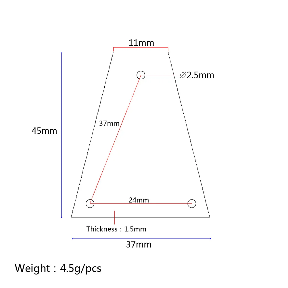 

Sturdy 3 Holes Truss Rod Cover for Electric Guitar and Bass Aluminum Alloy Protection Replacement Parts Gr07 Black